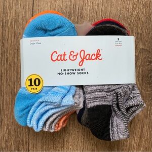 Cat & Jack Kids Lightweight No-Show Socks - Multi-Color Pack